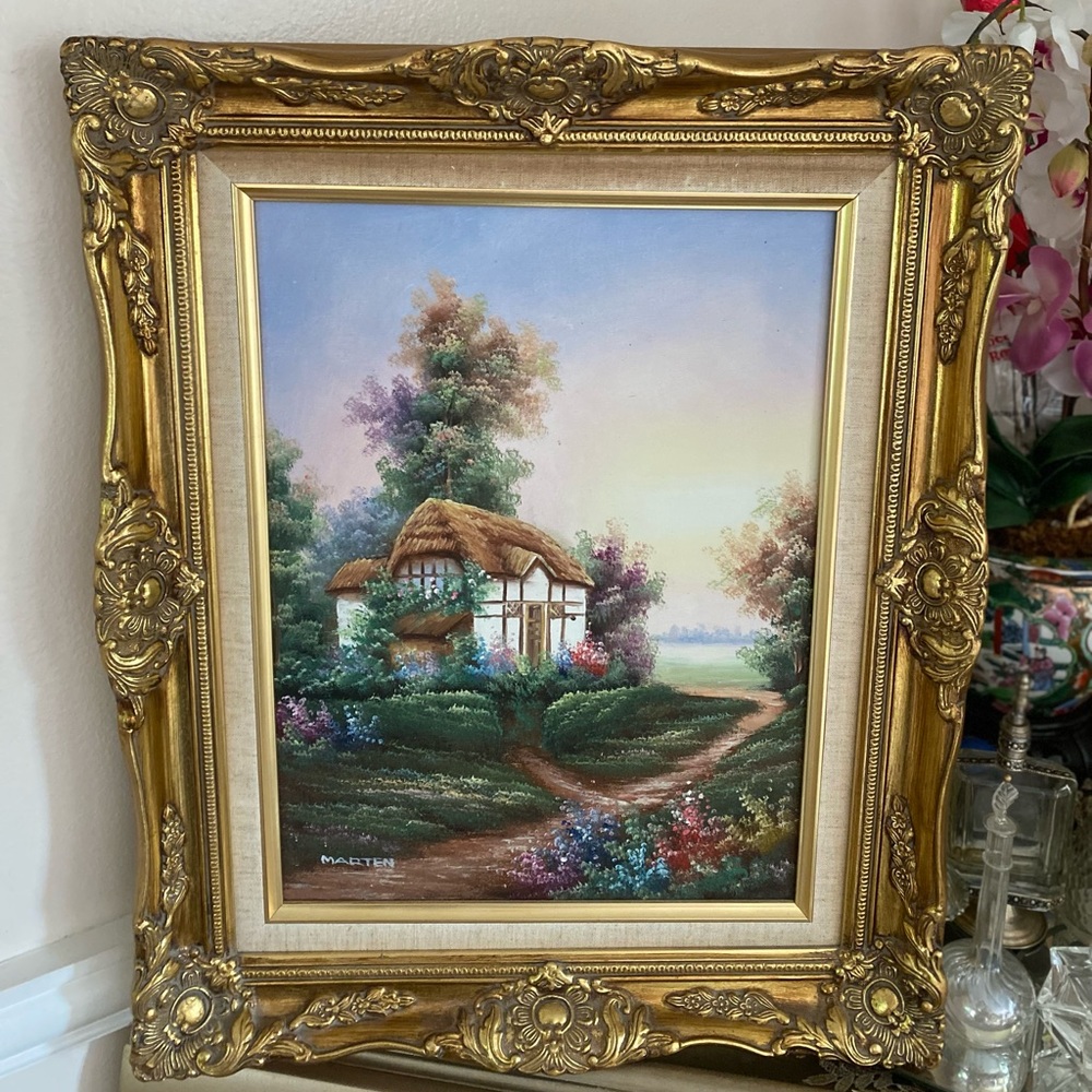BEAUTIFUL Vintage Original Painting By Marten